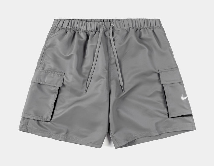 Voyage Solid Cargo 7" Volley Mens Shorts (Grey/White)