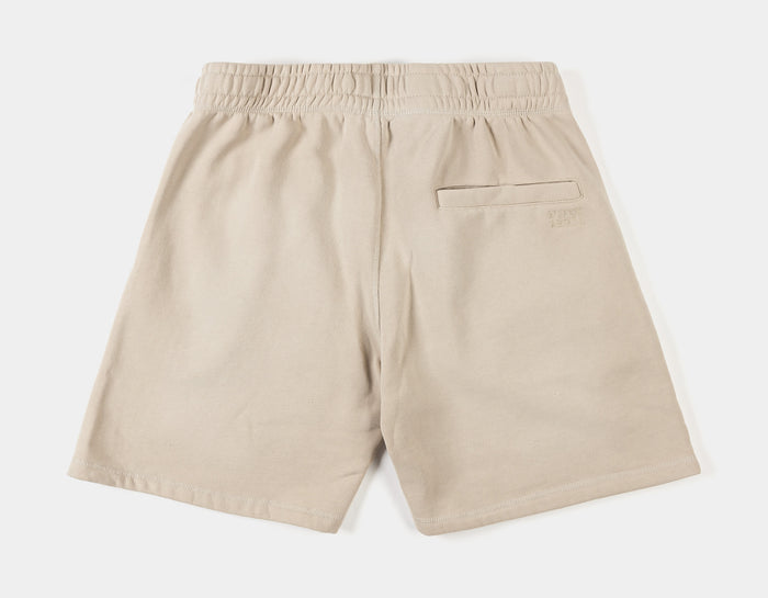 Washed Fleece Mens Shorts (Beige/Beige)