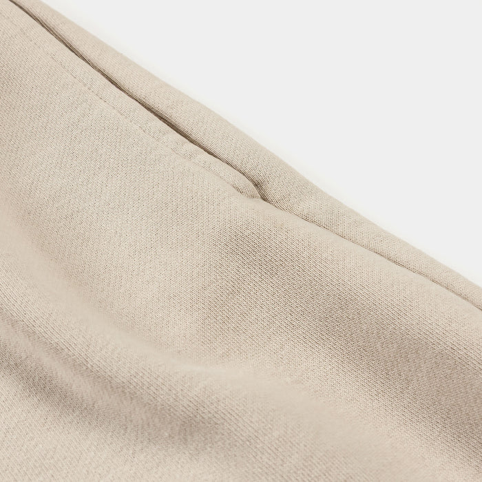 Washed Fleece Mens Shorts (Beige/Beige)