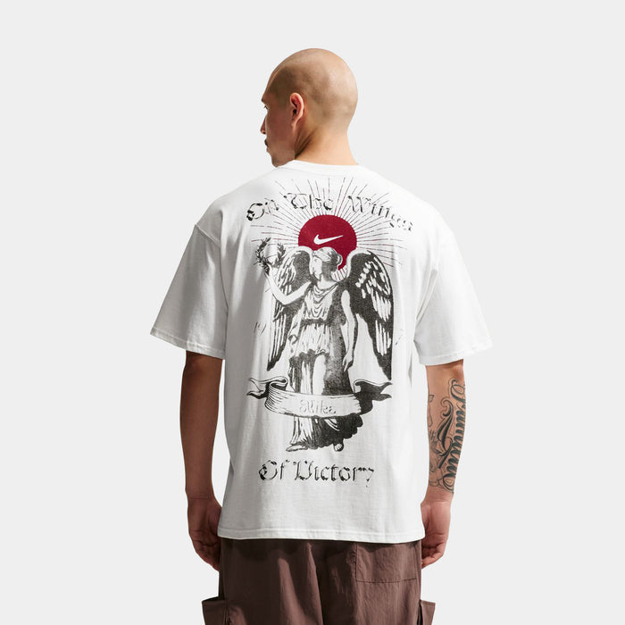 Wings Of Victory Graphic Mens Short Sleeve Shirt (Summit White)
