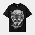 Wolf In Chains Washed Mens Short Sleeve Shirt (Grey/White)