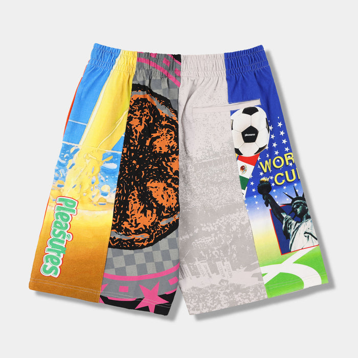 World Cup Wide Mens Shorts (Multicolor/White)