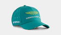 Puma x Aston Martin Aramco F1 Team Replica Adjustable Mens Hat (Green Lux)