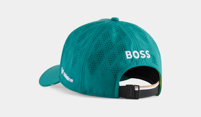 Puma x Aston Martin Aramco F1 Team Replica Adjustable Mens Hat (Green Lux)