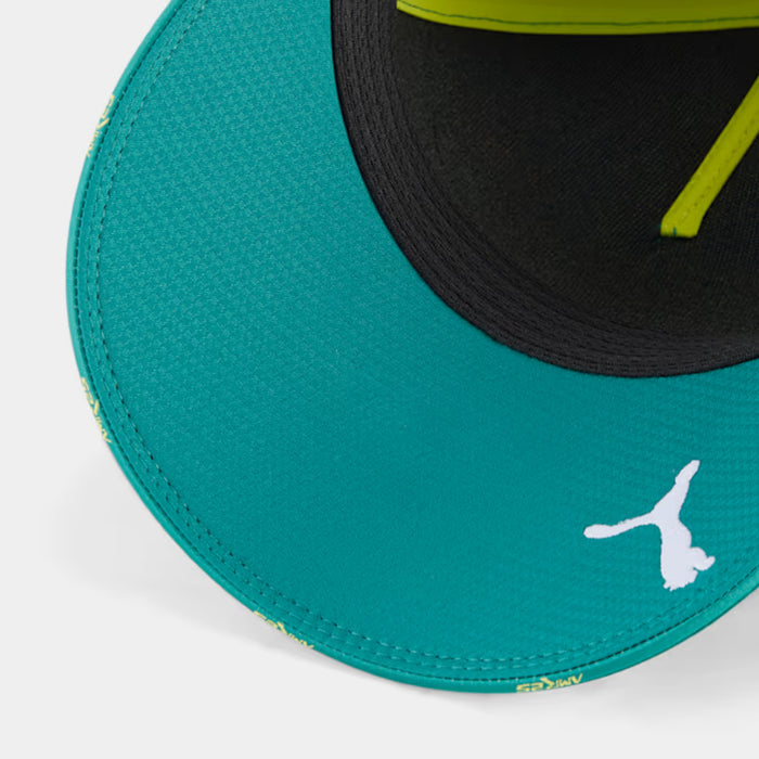 Puma x Aston Martin Aramco F1 Team Replica Adjustable Mens Hat (Green Lux)