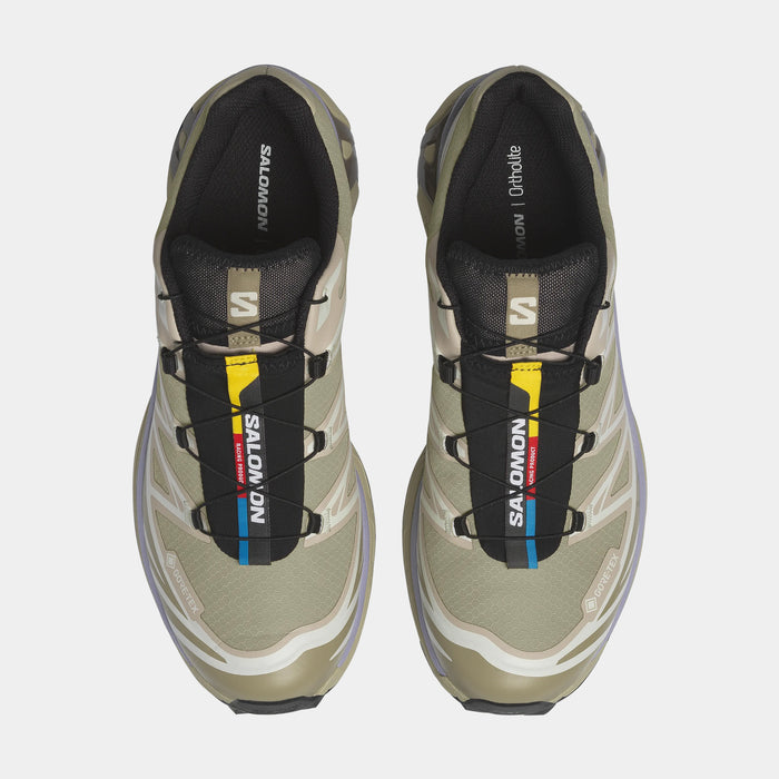 XT 6 GORE-TEX Mens Running Shoes (Eucalyptus/Silver Sage/Cosmic Sky)