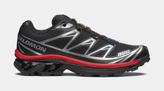 XT-6 Mens Running Shoes (Black/Fiery Red/Footwear Silver)