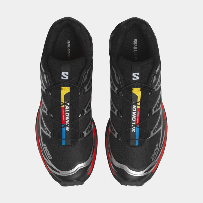 XT-6 Mens Running Shoes (Black/Fiery Red/Footwear Silver)