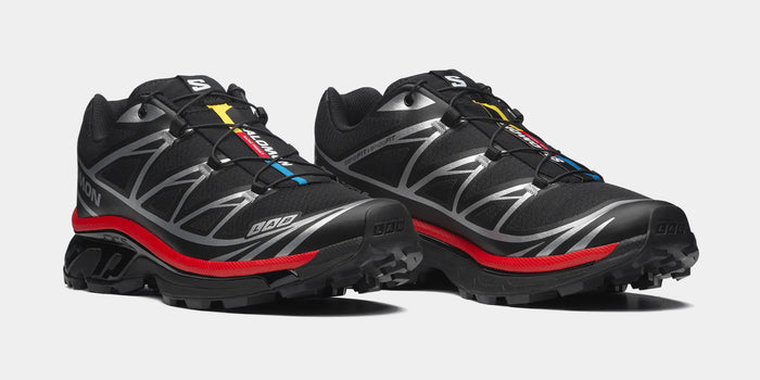 XT-6 Mens Running Shoes (Black/Fiery Red/Footwear Silver)