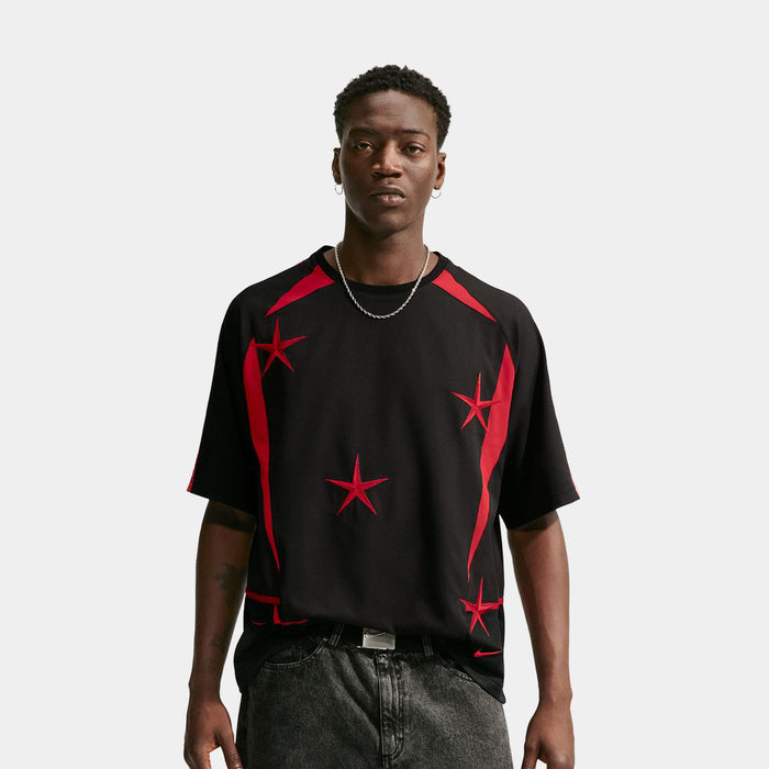 Your Message Here Mens Jersey (Black/University Red/Safety Orange)