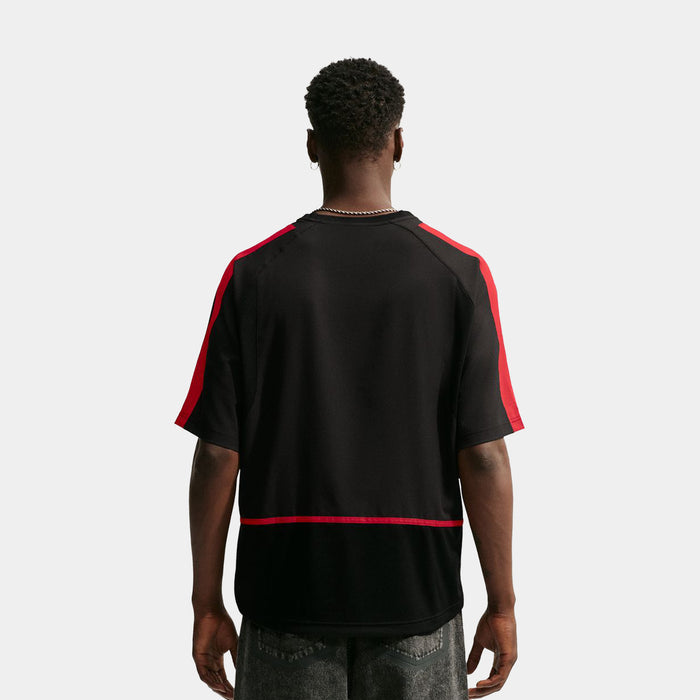 Your Message Here Mens Jersey (Black/University Red/Safety Orange)