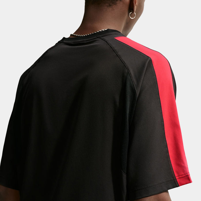 Your Message Here Mens Jersey (Black/University Red/Safety Orange)