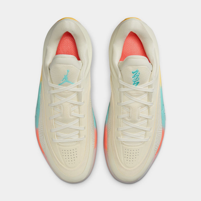 Zion 4 Low County Mens Basketball Shoes (Coconut Milk/Aurora Green/Sail)
