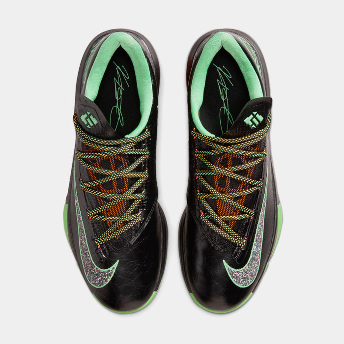 Zoom KD 6 Night Vision Mens Basketball Shoes (Black/Multi-Color/Light Lucid Green) Free Shipping