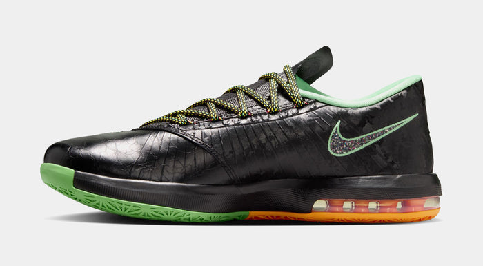 Zoom KD 6 Night Vision Mens Basketball Shoes (Black/Multi-Color/Light Lucid Green) Free Shipping