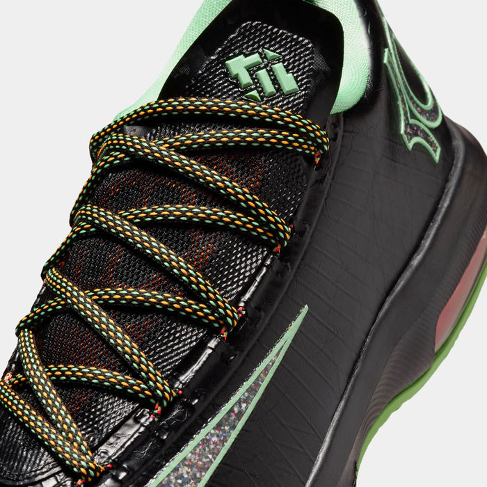Zoom KD 6 Night Vision Mens Basketball Shoes (Black/Multi-Color/Light Lucid Green) Free Shipping