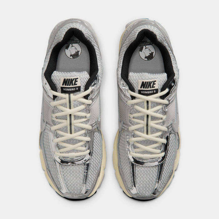 Zoom Vomero 5 Mens Running Shoes (Grey Fog/Metallic Silver/Coconut Milk/Chrome)