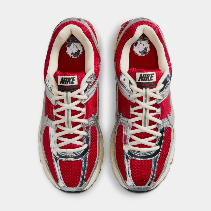 Zoom Vomero 5 Mens Running Shoes (Gym Red/Chrome/Metallic Silver)